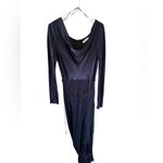 Bec + Bridge Navy Blue Moon Dance Long Sleeve Cowl Maxi Dress Size 12 Photo 2