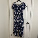 Mittoshop navy blue  jumpsuit Floral size large Photo 1