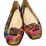 Stuart Weitzman  Rainbow Shimmer Knot Flats Women’s Sz. 9 Photo 0