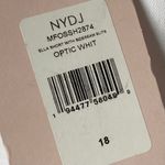 NYDJ NEW  Ella Denim Jean Shorts with Side Slits Size 18 Optic White Lift Tuck Photo 4