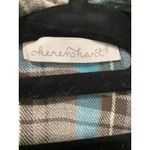 Keren Hart Tunic Length Plaid‎ Shirt Women's Size S Photo 2