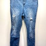 PacSun High Rise Ankle Jegging Distressed Ripped Frayed Stretch Denim Grunge 30 Photo 2