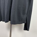 Wintersilks Sweater Womens XL Black Mock Neck Long Sleeve Silk Cotton Minimalist Photo 2