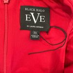 Black Halo  Cristanta Caplet Mermaid Gown Molten Red Size 10 Sleeved Satin Maxi Photo 10