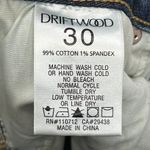 Driftwood  Womens Stella Jeans 30 NWT Dark Wash Straight Leg Cotton Casual Photo 8