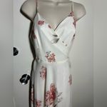Lulu's White and Pink Floral Maxi Dress Size M Photo 4