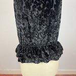 Ramy Brook  Black Bobbi Burn-Out Peplum Tank Photo 4