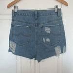 Oh Polly  Distressed Blue Denim Shorts Size 6 Photo 1