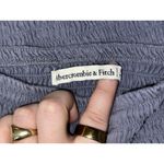 Abercrombie & Fitch Navy Blue Ruffle Sleeveless Cropped Tank Top Crop Top Sz XL Photo 2