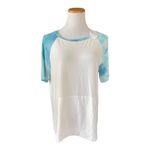 NWT Womens TikTik Tie Dye Sleeve Luxe Pocket Front Shirt Photo 1