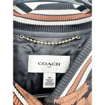 Coach  1941 Shrunken Wild Beast Satin Jacquard Floral Leather Bomber Jacket 00 Photo 4