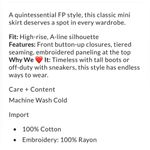 Free People August Mini Skirt SM Photo 3