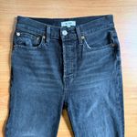 RE/DONE High Rise Ankle Crop Jeans in Faded Coal Size 26 Photo 7