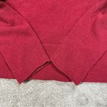 Eileen Fisher Cardigan Nubby Knit Sweater Hooded Front Zip Longsleeve in Red M Photo 7