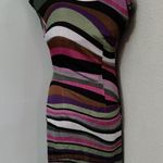 Sharagano  Multicolor Sheath Dress 4 Flaws Corporate Siren Prints Rainbowcore Photo 1