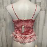 Sim & Sam Red And White Tank Top  Photo 2