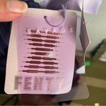 Savage X Fenty Size 1X Pajama Set Navy Blue Button Down Shirt Silky Photo 8