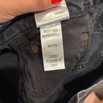 AGOLDE  Parker Black Distressed Vintage Cutoff Denim Shorts Photo 6