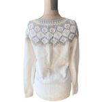 Bass Pro Shops Bass Pro Shop Natural Reflections Ladies Off-White Fair Isle Sweater Size S Photo 3