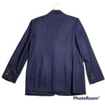 White Stag Vintage 100% Wool Blazer Women's Size 14 Blue Purple Academia Coat Photo 1