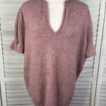 Torrid Vegan Cashmere Pullover V Neck Ruffle Elbow Sleeve Sweater Rose Taupe-2X Photo 0