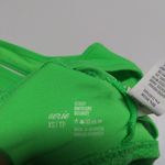Aerie  Scoop Neck Green Women's Textured Bikini Bra Top  Size XS Photo 6