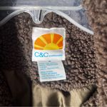 C&C California  Dark Brown Sherpa Teddy Coat M Photo 1