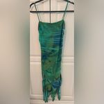 Women's Green Tight Fitted Square Neck Bodycon Dress L Size L Photo 1