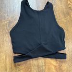 Athleta Conscious Cut Out Crop Top Sports Bra Sz XS Black Photo 7