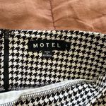 Motel Black and White Houndstooth mini Skirt Photo 2