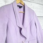 St. John Lavender Purple Cashmere Wool Blend Fitted Blazer Jacket Size 2 Luxury Photo 2