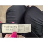 Victoria's Secret Victoria Secret Halter Bikini Swim Top 36B Solid Black Padded Push Up Bathing Photo 2