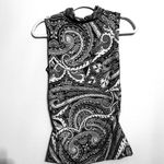 White House | Black Market 45. Sleeveless Tie- Neck Blouse in Paisley Print Photo 2