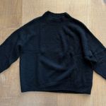 Vince Black Textured Wool Mock Neck Sweater Photo 0