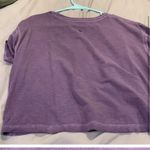 Lululemon dark purple cropped tshirt Photo 1