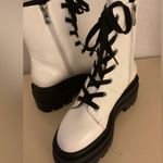 Jessica Simpson  women white platform Combat boots size 6 Euro 36 Photo 4