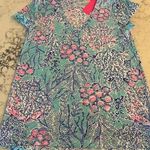 Lilly Pulitzer New  Small Blue Ibiza NOW YOU SEA ME ETTA TEE V Neck Cotton Slub Photo 0