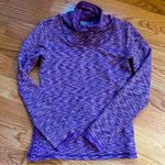 Athleta purple coastal space dye fleece pullover size XS Photo 0