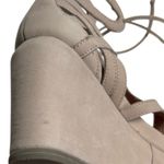Gentle Souls Like New  Leather Joy Wedge
Lace Up Sandals Taupe Size 5.5 Photo 9