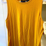Adrienne Vittadini  extra large mustard crewneck sleeveless top women’s $40 Photo 0