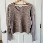 Old Navy  Pointelle Knit Wool Blend Pullover Long Sleeve Sweater Beige Size L Photo 0