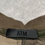 ATM Dress Womens Extra Small Green Slub Jersey Tank Jungle Camo Pockets Casual Size XS Photo 2