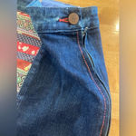 Holding Horses  Anthropologie Women’s‎ Western Denim Skirt w/ Fabric  Size 27 Photo 9