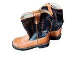 Old West TB1249Y Ostrich Print Leather Cowboy Boots Women's Size 6.5 Photo 1
