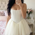 Oh Polly Eugenie Embellished Corset Tulle Skirt Mini Dress Photo 0