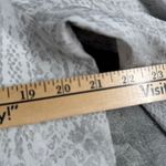 Chico's  Shirt Women 12 Snakeskin Button Down 3/4 Sleeve Collared Top Gray Neutral Photo 11