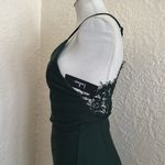 Lulu’s Only Want You Forest Green Lace Midi Dress Bodycon Slip NWT Medium Size undefined Photo 8