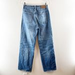 American Eagle  AE77 High Rise Stovepipe Baggy Relaxed Jeans Blue 6 Photo 3