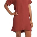 Madewell  Novel Burgundy Viscose Blend V Neck Short Sleeve‎ Casual Dress XS Photo 0