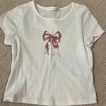 Altar'd State  pink bow baby tee  Photo 0